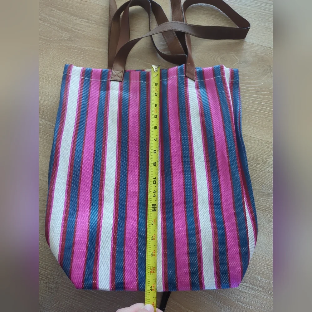 Free People Mesh Double Time Tote Bag Leather Handle NWOT